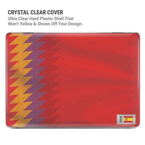 Spain Soccer Flag MacBook Pro 14in (2021-24) Case plus Skin